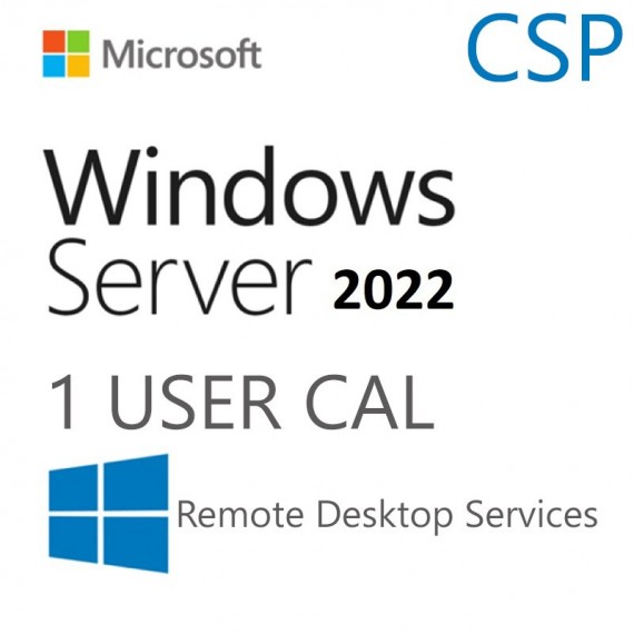 Windows Server 2022 Remote Desktop Services - 1 User CAL - Commercial
